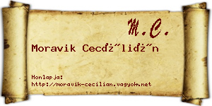 Moravik Cecílián névjegykártya